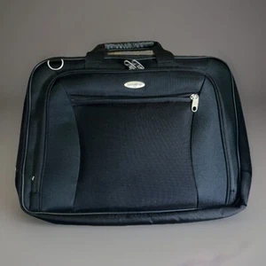 Samsonite Black Messenger Bag Padded Laptop Soft Briefcase No Shoulder Strap - Photo 1/7