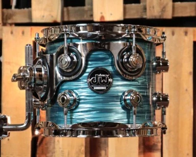 DW Performance Turquoise Oyster Rack Tom - 7x8 - Image 1 of 2