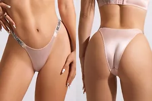 Victoria's Secret Shine Strap - PUREST PINK BRIEF - Classic Satin lingerie - Picture 1 of 19