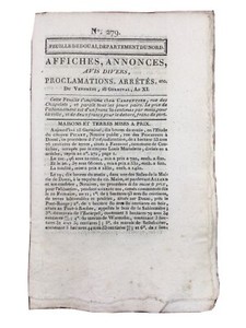 Manufacture Textile à Douai 1803 Mons Foissey Mather Longeville Les Metz