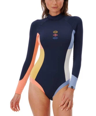 Traje de surf Rip Curl Melting Waves de una pieza en azul marino Foto 1 de 4