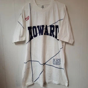 Vintage Single Stitch Howard University HBCU Black Event Size XL College T-Shirt - Picture 1 of 8