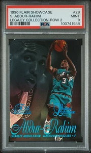 1996-97 Flair Showcase SHAREEF ABDUR RAHIM Row 2 Legacy Collection RC /150 PSA 9 - Picture 1 of 2
