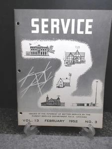 Vintage Sears Service Co. TV-Antenne Handbuch Band 13 Feb 1952 Nr. 3 - Bild 1 von 4