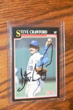 Steve Crawford 1991 Score Signed Autographed Card # 287 Kansas City Royals!