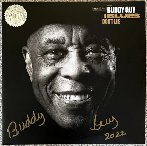 Buddy Guy Signed The Blues Don’t Lie Vinyl Record LP w/ Official Seal Authentic Cover
