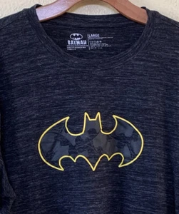 Batman Black Heather Mens T Shirt Size L DC Comics - Picture 1 of 6