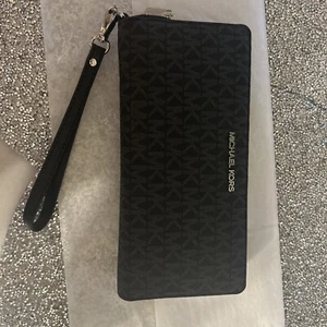 Neu mit Etikett - Michael Kors großes Logo Continental Geldbörse - schwarz - $ 298 - Bild 1 von 5