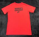 The Nike Tee Worlds Greatest Shirt Youth (XL)  Red Shipped Promptly 