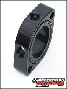 WN0028S Meziere Water Neck Spacers Billet Aluminum, Black Anodized, Chevy, Mopar - Picture 1 of 1