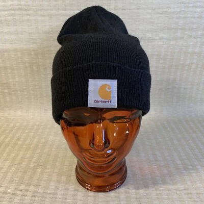 Carhartt Gorro Calavera Puño Parche Plegable Logo Negro Acrílico Adulto OSFA Foto 1 de 4
