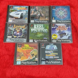 PS1 X8 JUEGOS Ridge Racer/Arcade/Dinosaurio/Rayman/Pesca/Disparar PAL ps2 ps3 - Imagen 1 de 6