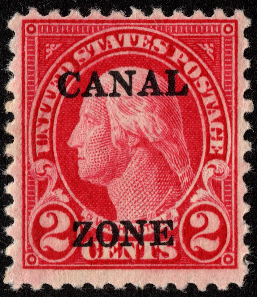 Canal Zone Stamp Scott # 84 Mint - 2 Cents Carmine Washington Perf 11 Issue F-VF - Image 1 of 1