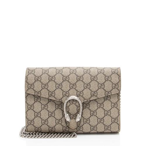 Portafoglio Gucci GG Supreme Dioniso Catena