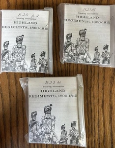 Imrie/Risley Miniatures 3 Highland Regiments Kits 1800-15 B20 B21 B22 NIP - Picture 1 of 2