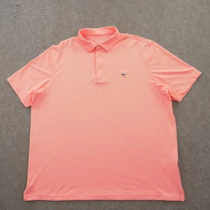 Camisa Polo Vineyard Vines Para Hombres 2XL XXL Rosa Rendimiento de Golf Manga Corta Logo - Imagen 1 de 11