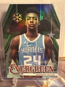 Brandon Miller 2025-26 Topps Holiday Advent Calendar Evergreen #EV-BM Hornets!! - Picture 1 of 2