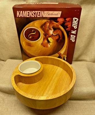 Servidor de astillas y inmersión de madera de haya Kamenstein nuevo nunca usado en caja original Foto 1 de 4