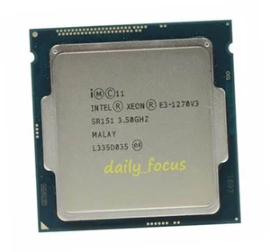 Intel Xeon E3-1270 v3 3.5 GHz LGA1150 4 cores 8 threads SR151 CPU Processor 8 MB - Picture 1 of 4