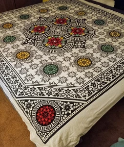 King Size Bohemian Blanket/Throw  - Picture 1 of 7