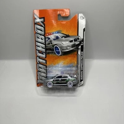 Matchbox MBX Arctic (2011) Silver Subaru Impreza Police Toy Car 78/120 NEW - Image 1 of 4
