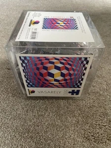 RARISSIMO nuovo puzzle Victor Vasarely Black Chip 850 arte moderna BrainWrigh - Foto 1 di 4