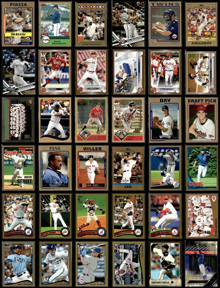 ОГРОМНЫЙ 2001-2024 Topps бейсбол золото параллельный лот (111) новичков HOF все #/d! - Изображение 1 из 4