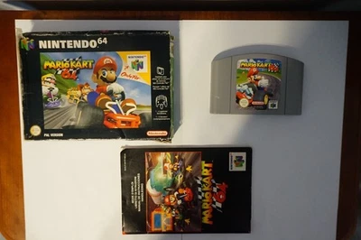 MarioKart N64 Nintendo 64 Mario kart EUR 1999 Black Box PAL Retro Iconic... - Image 1 of 4