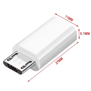 USB Type C Female to Micro USB Male Adapter for Charge Data Sync - Picture 1 of 9