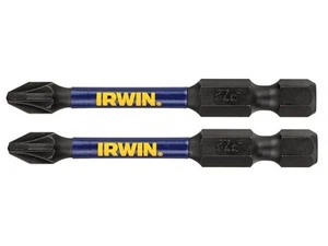 IRWIN® Bit Pemutar Skru Prestasi Tinggi Impact Pro PZ2 57mm (Pek 2) - Picture 1 of 2