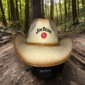 Jim Beam Whiskey Woven Cowboy Hat. New One Size Fits All - Picture 1 of 5