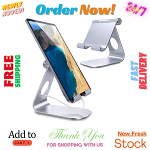Fit Tablet iPad Pro/ Air/ Mini iPhone Universal Aluminium Foldable Stand Holder - Picture 1 of 1