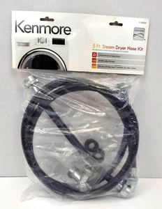 Kenmore 5 Feet Steam Dryer Hose Kit Rubber Fill Hoses #59029 New Sealed - Picture 1 of 4