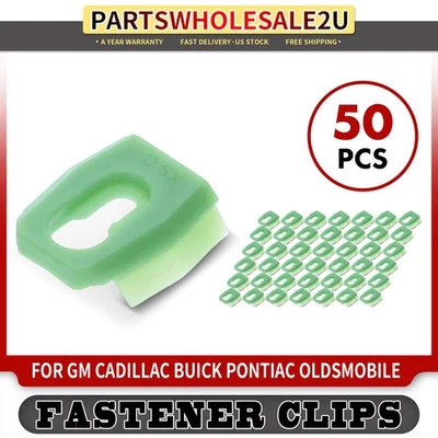 50x Clips de retención de molduras de apertura de correa y rueda de cuarto para Buick Oldsmobile GM Foto 1 de 4