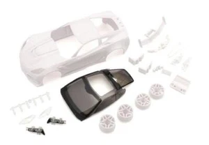 New Kyosho w/Wheel Corvette ZR1 White Body Set MZN196 - Picture 1 of 1