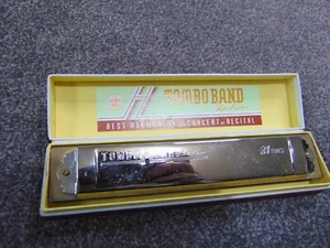 TOMBO BAND DELUXE Dragonfly No.1521 D Minor Harmonica 21 Tones Artist Model - Picture 1 of 14