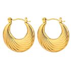 Stylish Parties Shopping Earrings For Women Gold Jewelry Stainless Steel