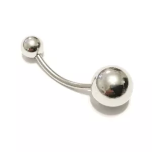 CHRISTINA Piercing Chirurgenstahl 14g 16mm mit 10mm Big n Heavy Ball Barbell. - Bild 1 von 6