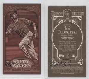 2012 Topps Gypsy Queen Mini Sepia /99 Troy Tulowitzki #312