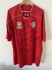 Adelaide United A-League 2010-11 Home Jersey Signed By Entire Squad Reebok 2XL