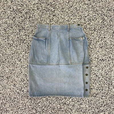 DE COLECCIÓN 90’S GUESS JEANS Mujer GEORGES MARCIANO DENIM JEAN FALDA TALLA 30 EE. UU. Foto 1 de 4