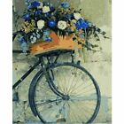 Painting By Numbers Bicycle Basket Full Of Flowers Designs House Canvas Displays