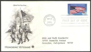 US. 3508. 34c. Honoring Veterans. Artcraft FDC. 2001 - Picture 1 of 1