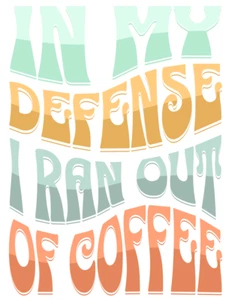 Funny Coffee Vinyl Sticker Decal For Car Water Bottle - Picture 1 of 1