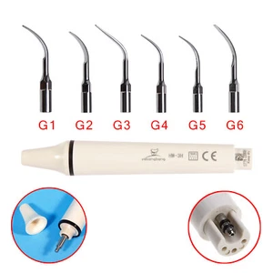 Dental Ultrasonic Scaler Handpiece fit EMS + 6 punta scaler Tips - Picture 1 of 7
