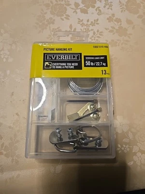 Kit para colgar cuadros Everbilt 80031 (13 piezas) 50 libras de carga Foto 1 de 2
