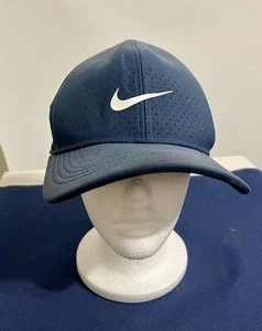 Nike Classic 99 Dri-FIT Swoosh Flex Hat Navy Blue Baseball Golf Cap - Picture 1 of 6