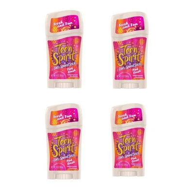(4) Desodorante Lady Speed Stick Teen Spirit Pink Crush 1,4 oz cada uno NUEVO Foto 1 de 3