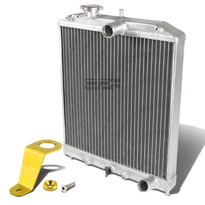 FOR 92-95 CIVIC EG/EH TWO ROW/CORE FULL ALUMINUM RACING RADIATOR+GOLD BRACKET - Picture 1 of 3