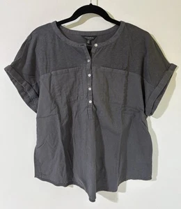 Top Henley modal cotone manica corta leggero media misto marca Lucky taglia L - Foto 1 di 9